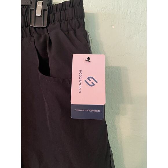 Hodo Sports Mens Black Shorts Size Large New With Tags Running Athletic Lining - Picture 4 of 4
